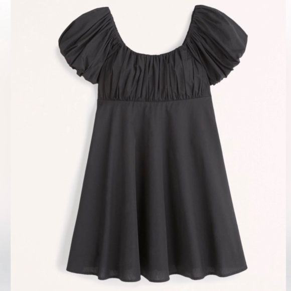 Abercrombie Ruched Plus Sleeve Mini Dress - Picture 1 of 2